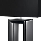 Black Mirror Art Deco Base Table Lamp