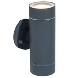 Black Outdoor Modern Cylinder Up & Down Wall Light