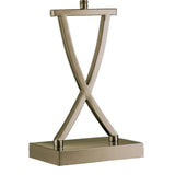 Brushed Brass Crossed Stem Table Lighting