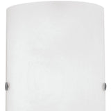Britalia BR85979 White Frosted Glass and Nickel Modern Wall Light