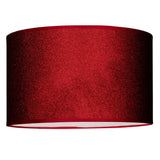Red Easy Fit Round Drum Lampshade