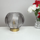 Black and Gold Glass Table Lamp