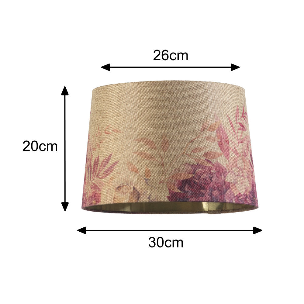 Beige Linen Fabric Retro Table Lamp Shade