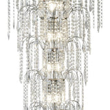 Draped Crystal Vintage Chandelier Large Light