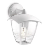 Philips 15381/31/16 Creek White Outdoor Down Lantern Wall Light (153813116)