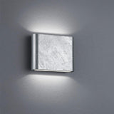 LED Silver Zinc Modern Up Down Slimline Exterior Wall Light