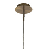 Bronze Modern Glass Cylinder Pendant Kitchen Light