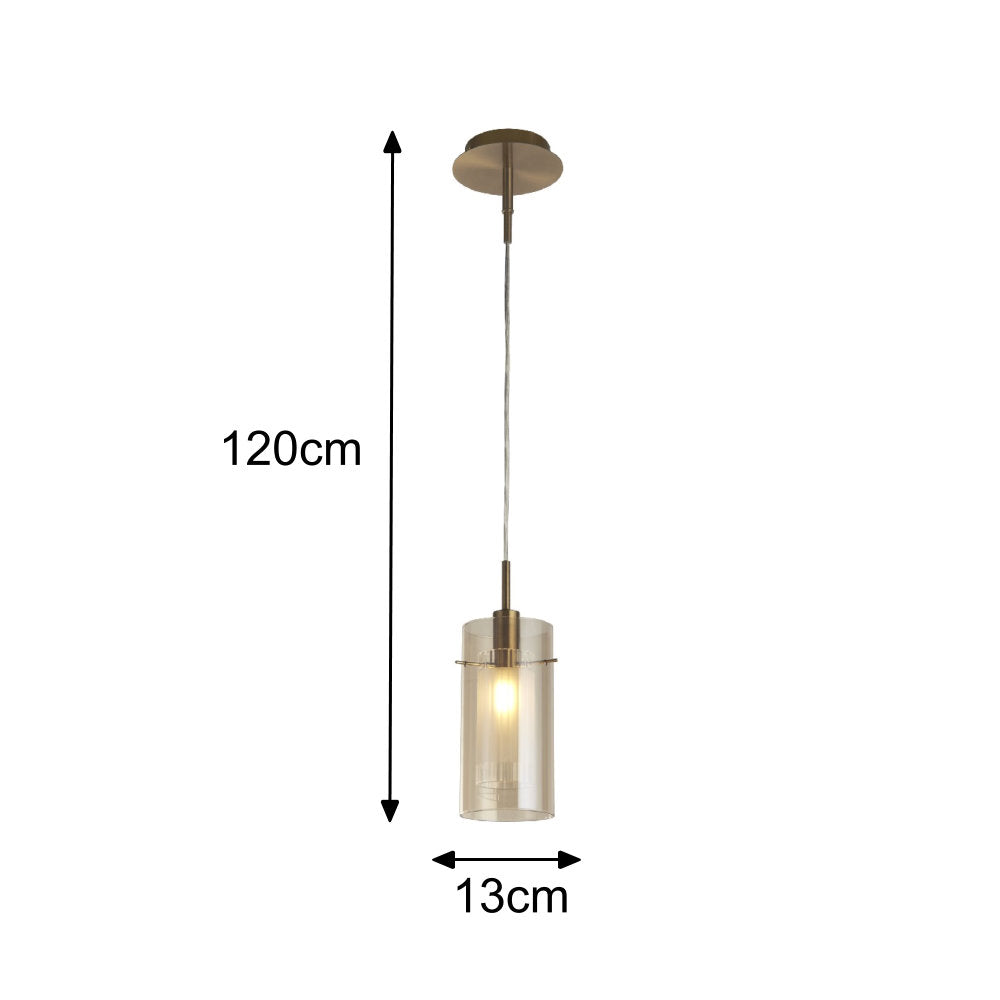 Bronze Champagne Glass Dining Table Light