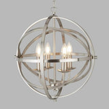 Large Round Vintage Banded Pendant Light 45cm