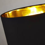 Black Gold Vintage Cone Base Table Light