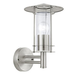 Eglo 30184 Lisio Outdoor Stainless Steel Lantern Wall Light