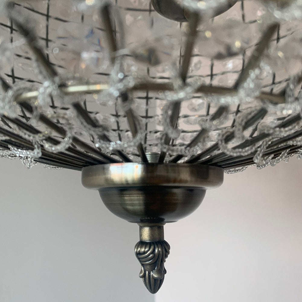 Antique Brass Retro Art Deco Pendant Ceiling Light
