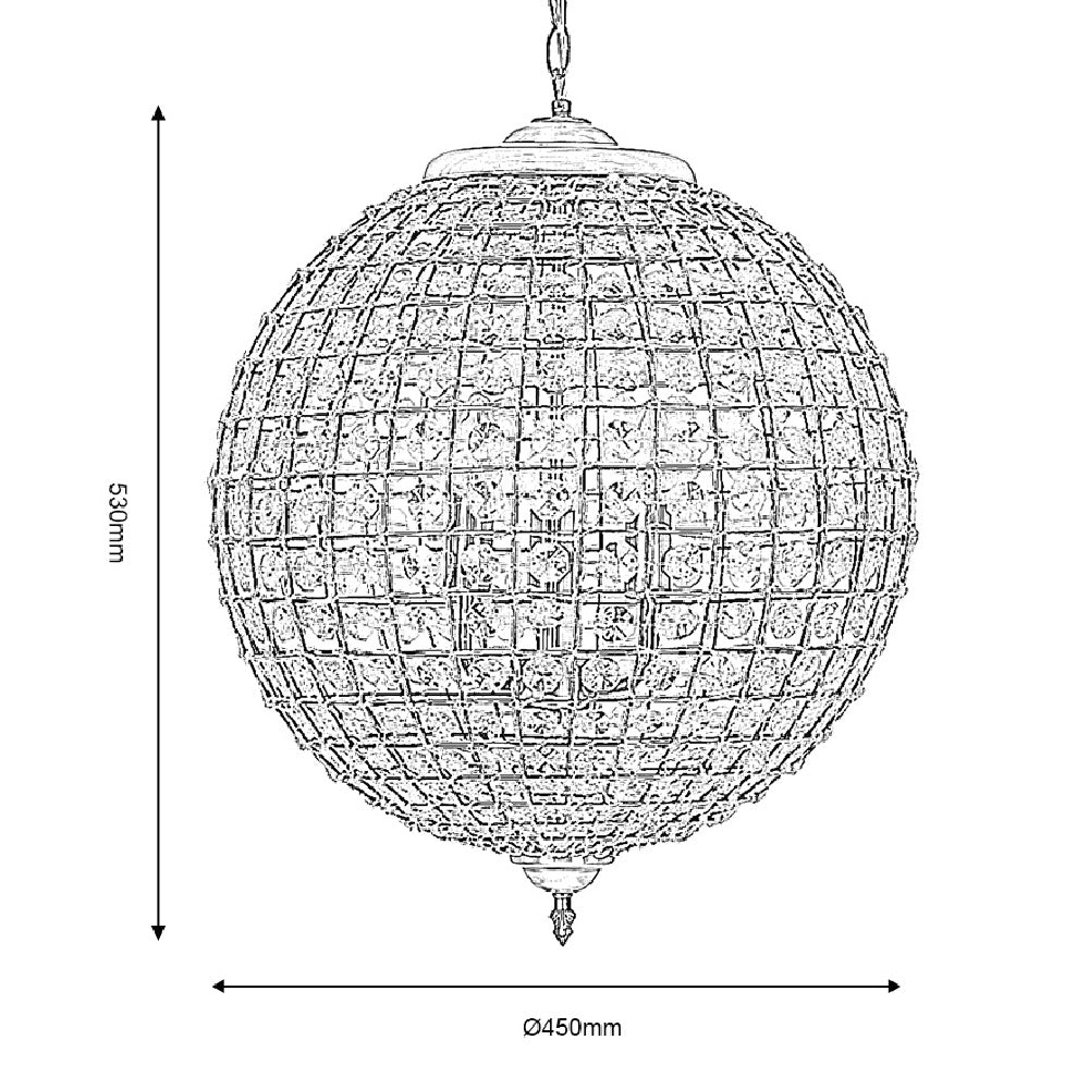 Brass Vintage Round Ceiling Pendant Lighting