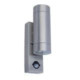 Lutec 5510809001 Rado Stainless Steel Outdoor Modern Cylinder Up & Down Wall Light with PIR