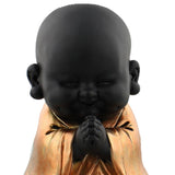 Black & Gold Child Buddha Ornament Praying