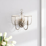 Brass Vintage Traditional Twin Wall Light