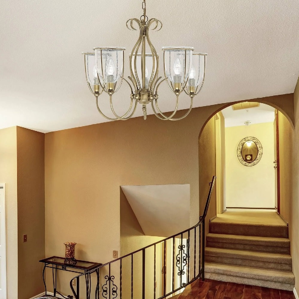 Antique Brass Vintage Traditional Pendant Light