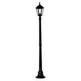 Black Outdoor Traditional Lantern Post Light 1830mm