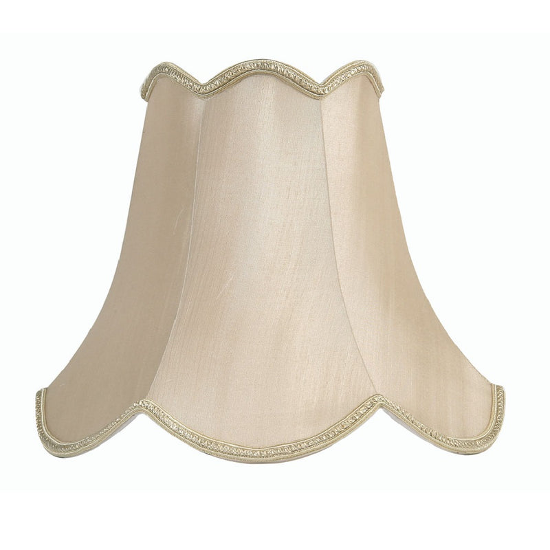 Britalia Lighting BRS701/10 SA Sand 10" Traditional Faux Silk Scalloped Lamp Shade