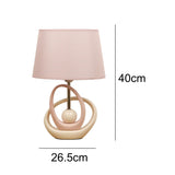 Pink & Cream Pottery Modern Design Table Lamp