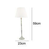 Dimensions Britalia BRJOA422 White Table Lamp