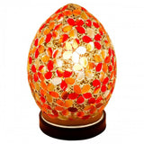 Britalia BRLM71R | Red Flower Glass Mosaic Egg 20cm