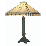 Oaks OT 1849/16 TL Ophelia Tiffany Glass Vintage Table Lamp 66cm