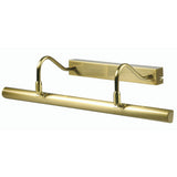 Satin Brass Twin Arm Traditional Picture Light 492mm