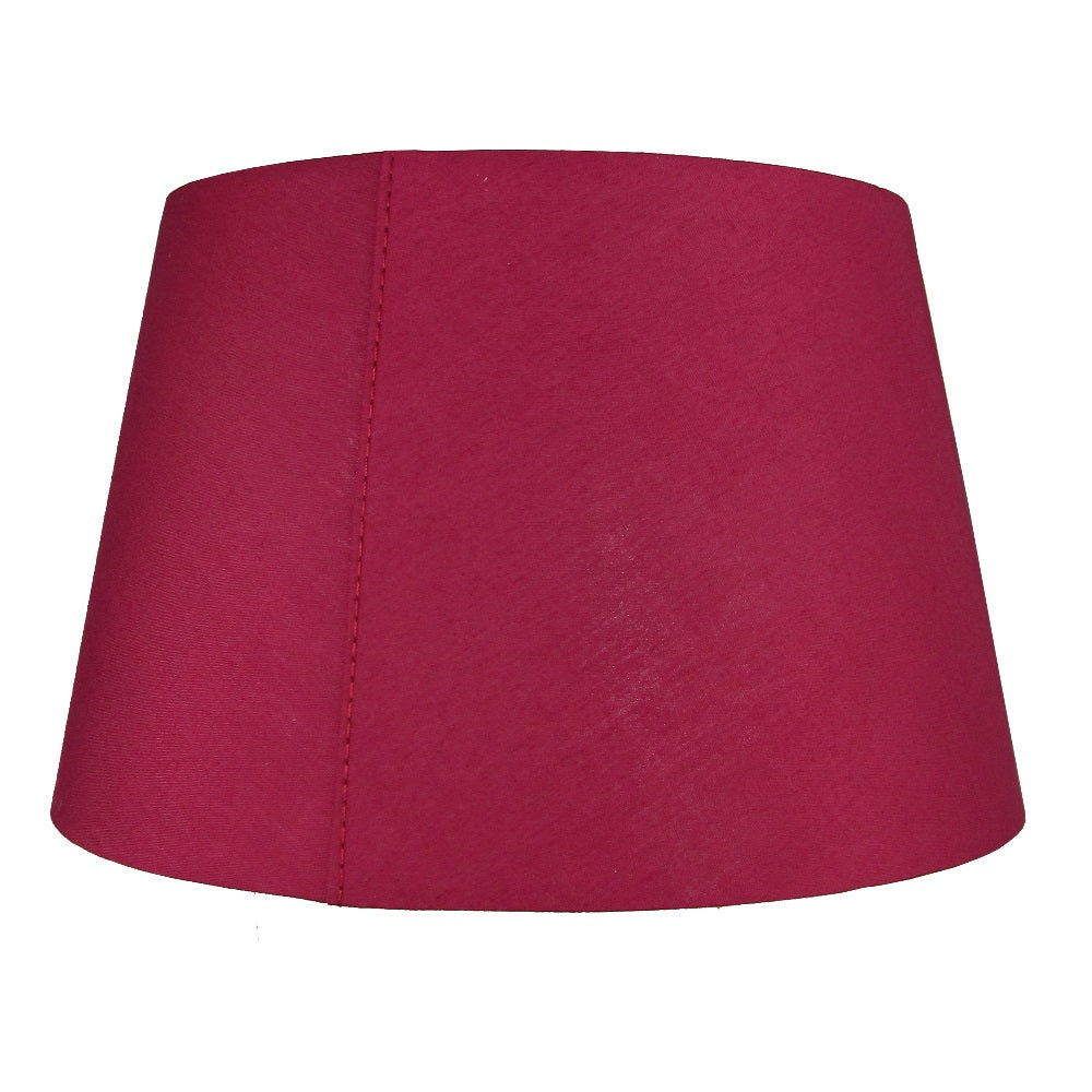 PMCD10BUR Burgundy 10" Rolled Edge Vintage Drum Cotton Fabric Lampshade