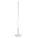 LED Matt White Modern Twist Ribbon Stem Table Lamp