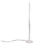 White LED Twisted Stem Contemporary Designer Table Lamp