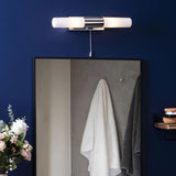 Polished Chrome Mirror Bathroom Light with Switch