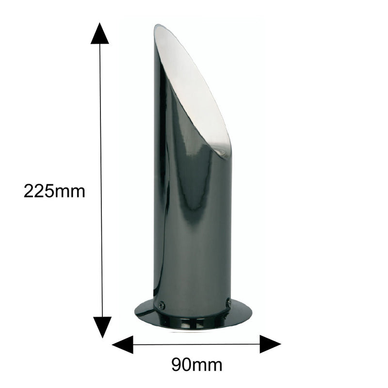 Mirror Black Chrome Floor & Table Up Light