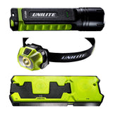 Unilite WCDBL+WCFL12+WCHT5 LED Wireless Kit Double Charging Pad with Flashlight Torch & Headtorch