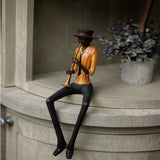Tall Sitting Trumpet Player Music
