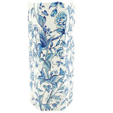 Britalia BR0840 Blue and White Floral Leaf Design Ceramic Hexagonal Umbrella Stand - 44cm Height