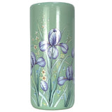 Duck Egg Blue Floral Leaf Design Ceramic Round Umbrella Stand 44cm