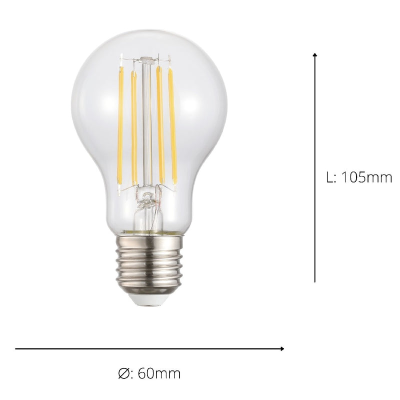 Large screw bulb cool white
