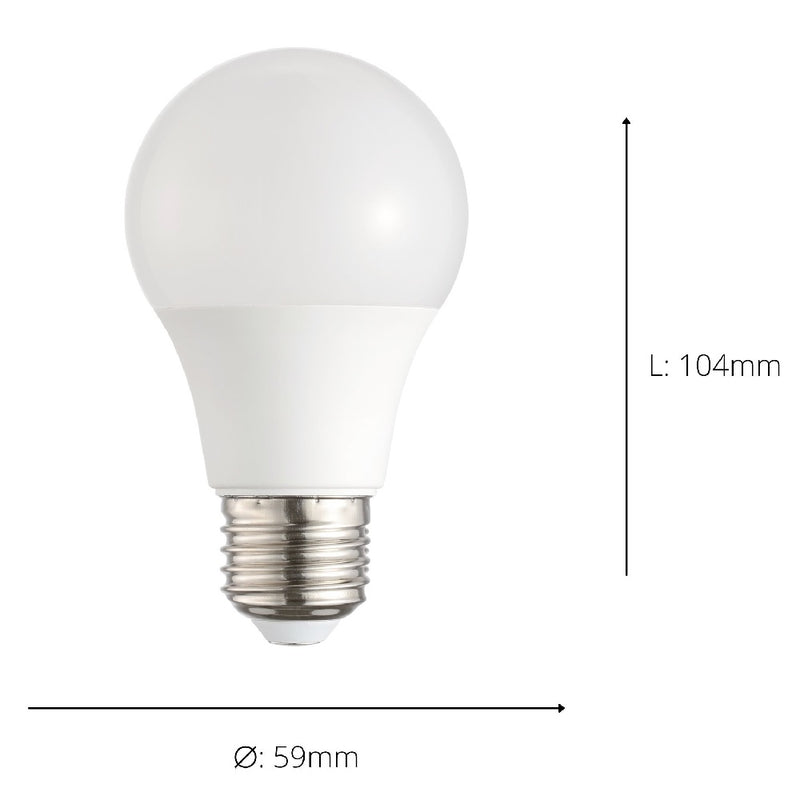 Frosted large screw bulb