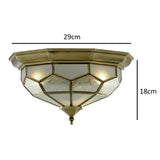 Traditional Antique Brass Ceiling Light