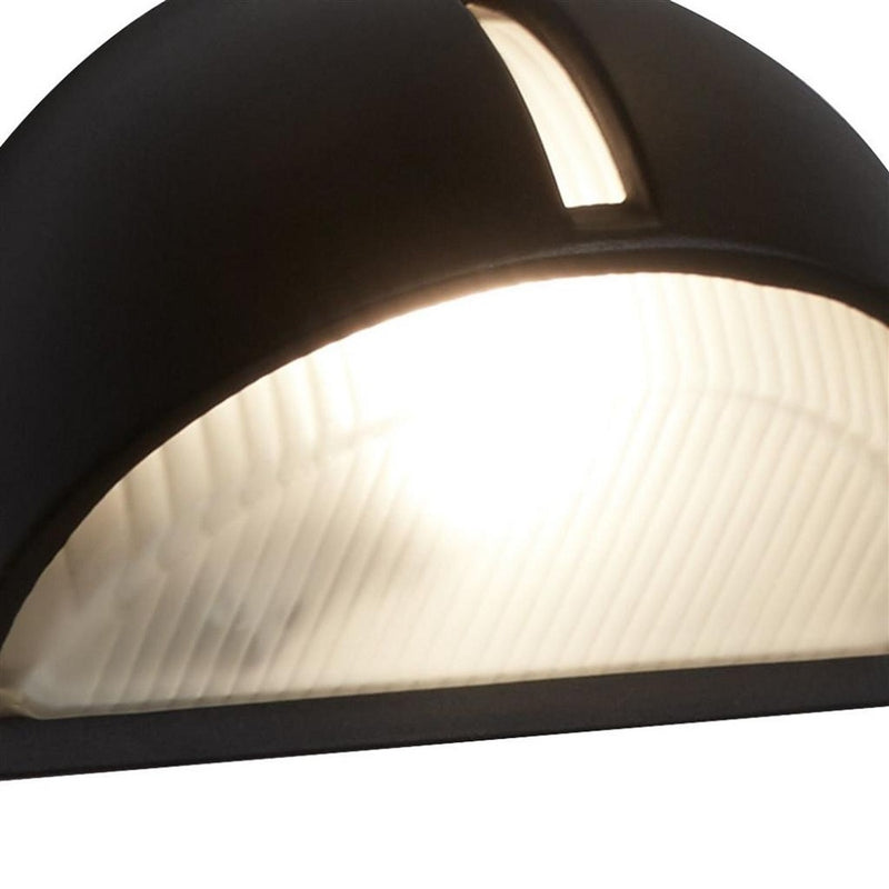 Black Outside Flush Wall Light