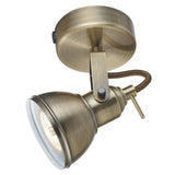 Antique Brass Single Lamp Adjustable Vintage Spot Light 130mm