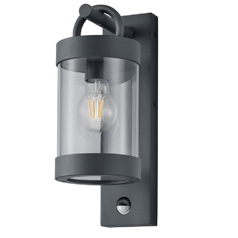 Anthracite Outdoor wall Light with Motion Sensor