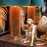 Gold Chimpanzee Vintage Table Light