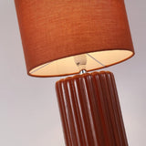 Burnt Orange Table lamp with Shade