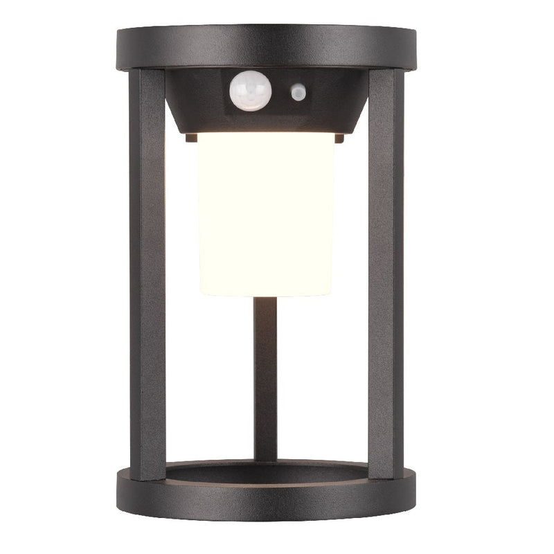 Black Outdoor Solar Wall Light