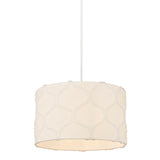 White Fur Easy Fit Pendant Shade