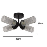 black ceiling light for the bathroom