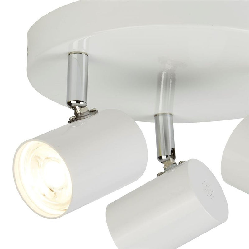 White 3 Lamp Spot Light