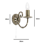 Classic Antique Brass Wall Light